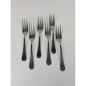 Stanley Roberts Rogers Jefferson Manor Salad Forks 6 Stainless Steel 6 1/2"